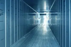 inside of a refrigerated trailer truck