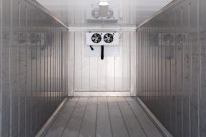 inside of a refrigerated trailer - Cooler Rentals