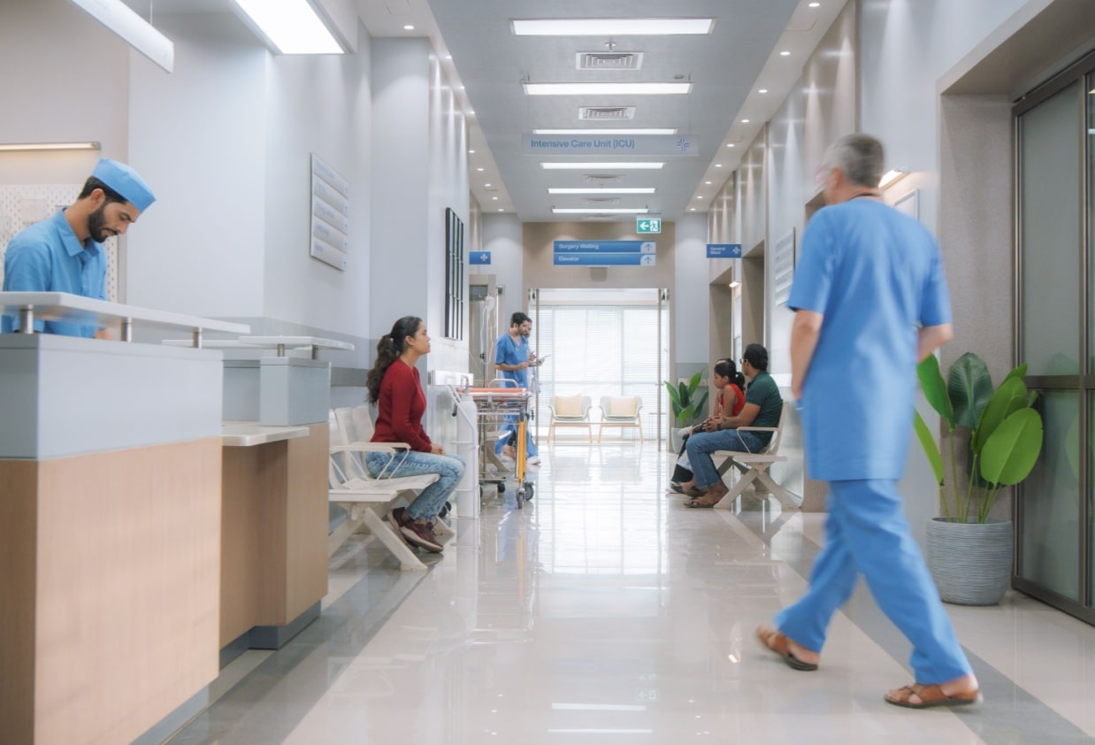 lobby of a hospital